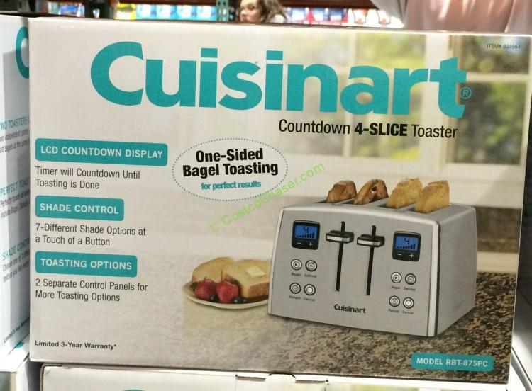 Cuisinart RBT-875PC Countdown 4-Slice Stainless Steel Toaster