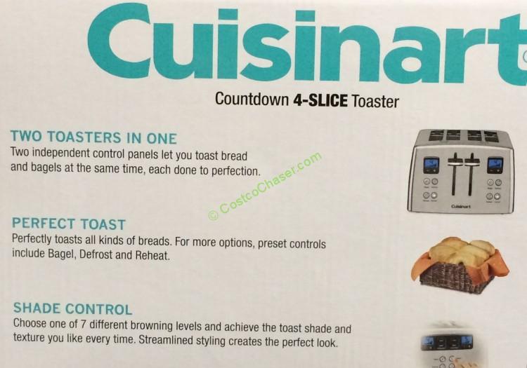 Cuisinart RBT875PC Countdown 4Slice Stainless Steel Toaster