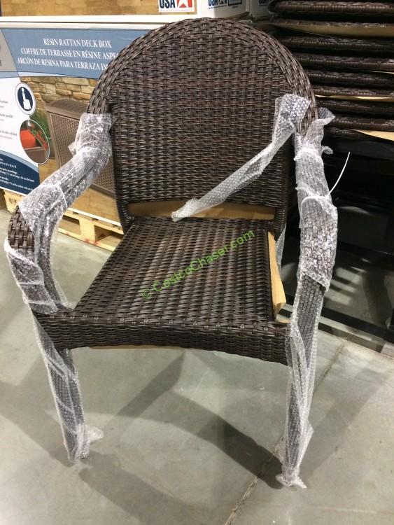 Woven Stack Chair 2 Pk Costcochaser, Stackable Patio Chairs Costco