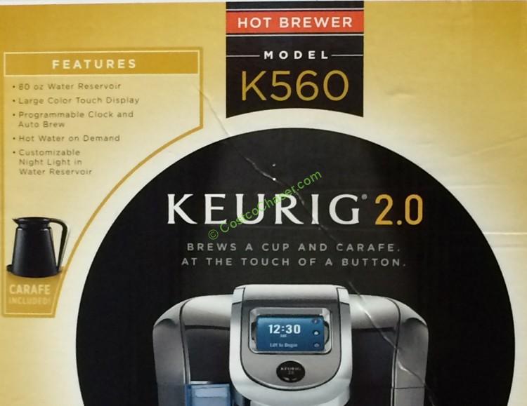 Keurig 2.0 K560 Brewer and Crafe with 48 KCup Pods and 4 KCarafe Pods