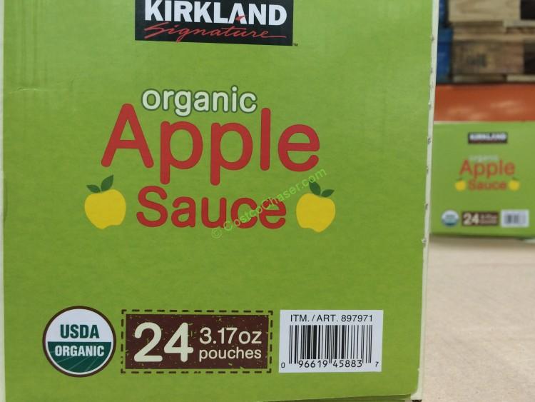 Kirkland Signature Organic Applesauce 24/3.17 Ounce Pouches