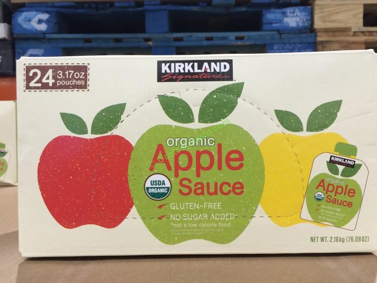 Kirkland Signature Organic Applesauce 24/3.17 Ounce Pouches CostcoChaser