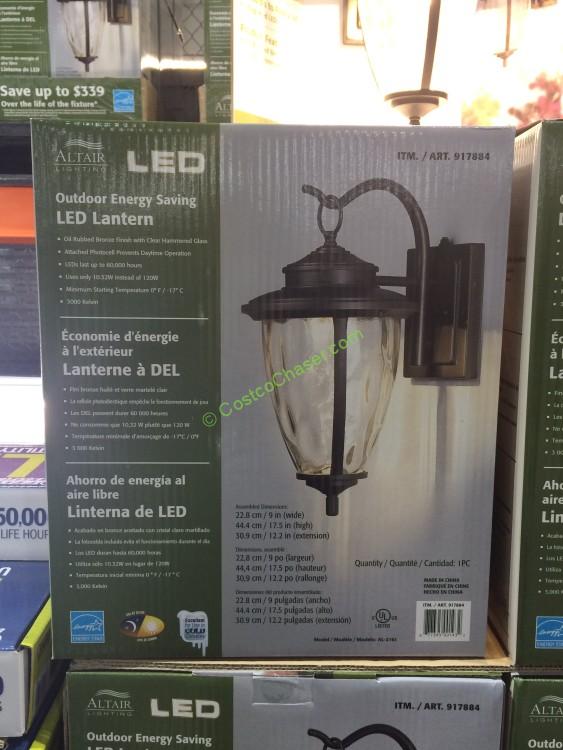 Altair Outdoor Saving LED Lantern with Oil Rubbed, Bronze Finish