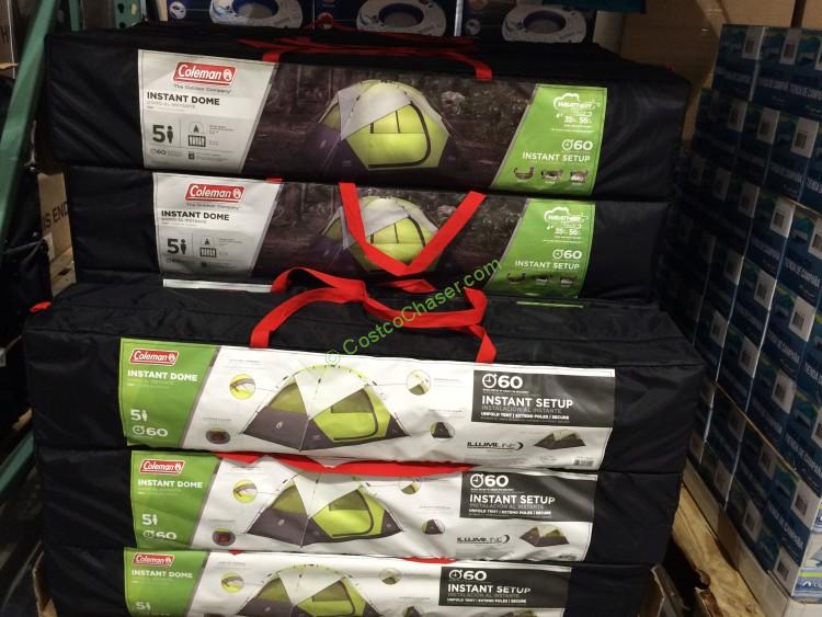 costco919532Coleman 5person nstantDomeTentall CostcoChaser