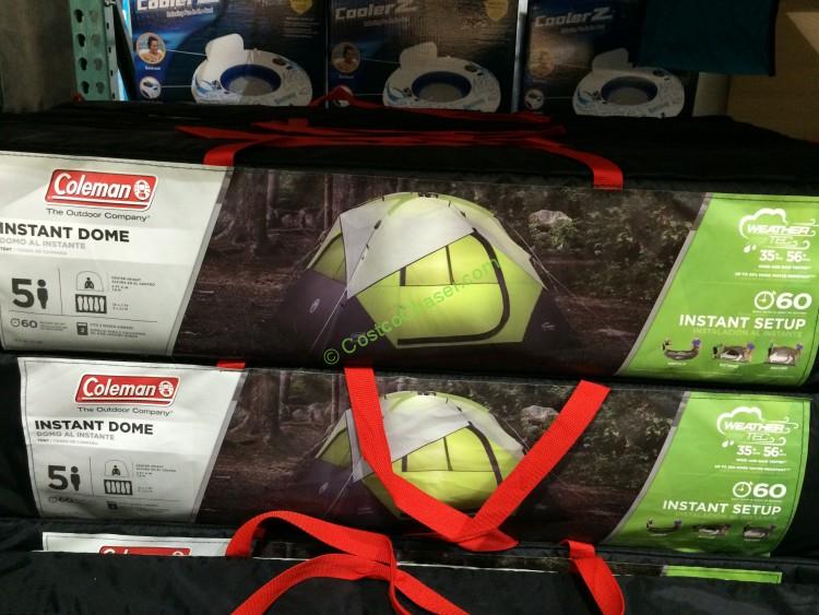 costco919532Coleman 5person nstantDomeTentbox CostcoChaser