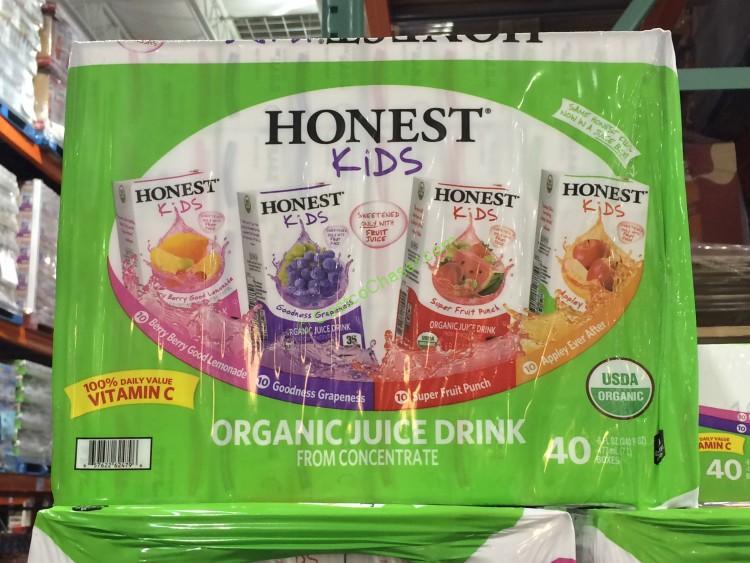 Organic Honest Kids Juice Variety Pack 40-pk/6 oz Boxes