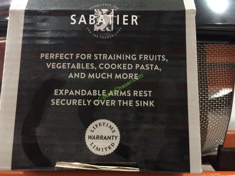 costco-941814-sabatier-expandable-colander-spec