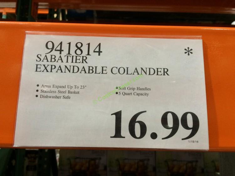 costco-941814-sabatier-expandable-colander-tag