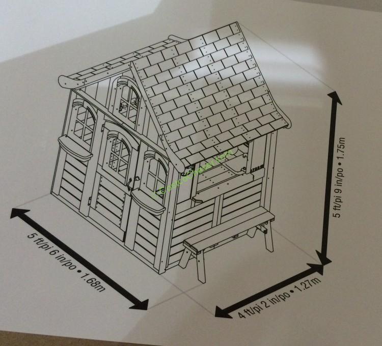 Costco 966977 Storytime Cottage Cedar Playhouse Chatt Costcochaser