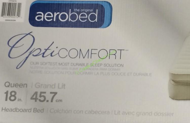 Costco 976976 Aerobed Opti Comfort, Aerobed Opticomfort Queen Air Mattress With Headboard Costco