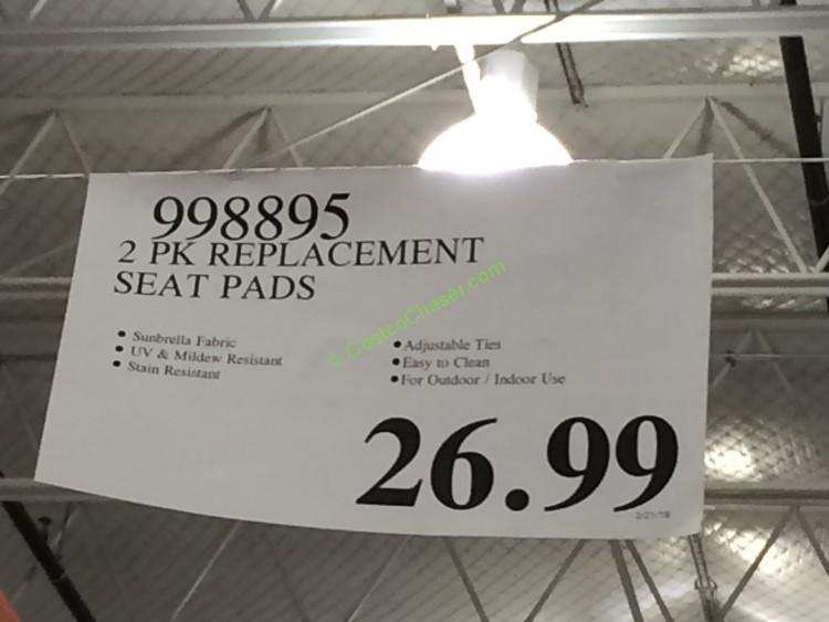 costco9988952pkreplacementseatpadstag CostcoChaser