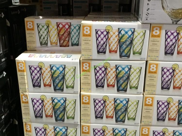 8PC Acrylic Tumbler Set CostcoChaser