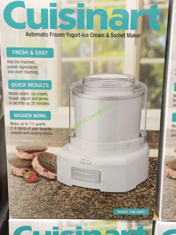 Cuisinart 1.5 Quart Ice Cream Maker, Model # CIM-42PC