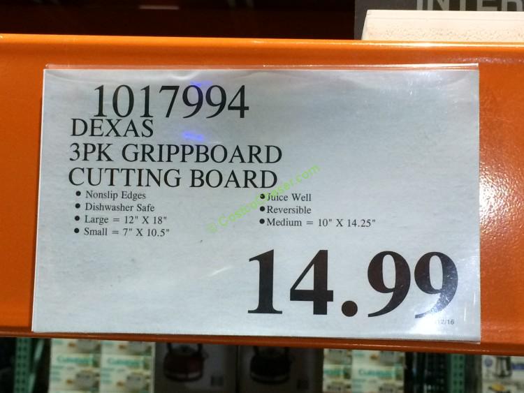 Dexas 3PK Grippboard Cutting Board CostcoChaser
