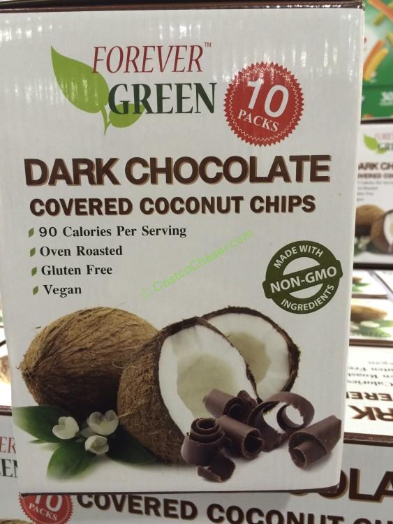 Dark Chocolate Coated Coconut Chips 10 Count Box CostcoChaser