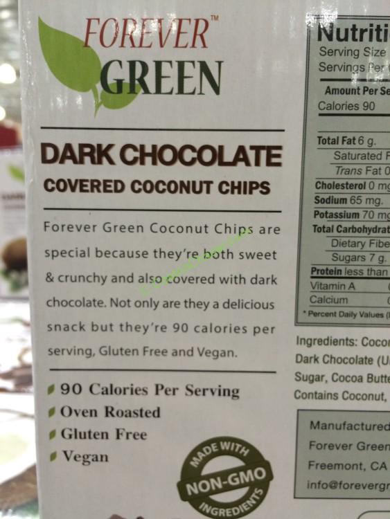 Dark Chocolate Coated Coconut Chips 10 Count Box CostcoChaser