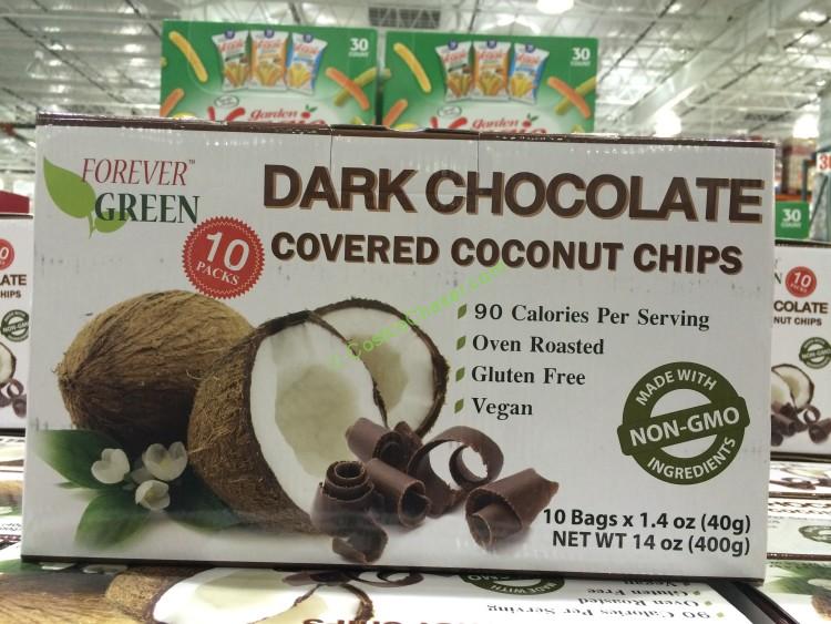 Dark Chocolate Coated Coconut Chips 10 Count Box