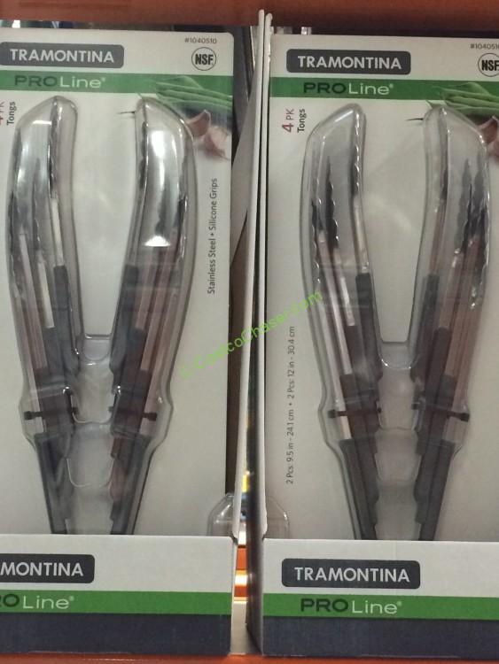 Tramontina Stainless Steel 4PK Tongs with Silicone Grip CostcoChaser