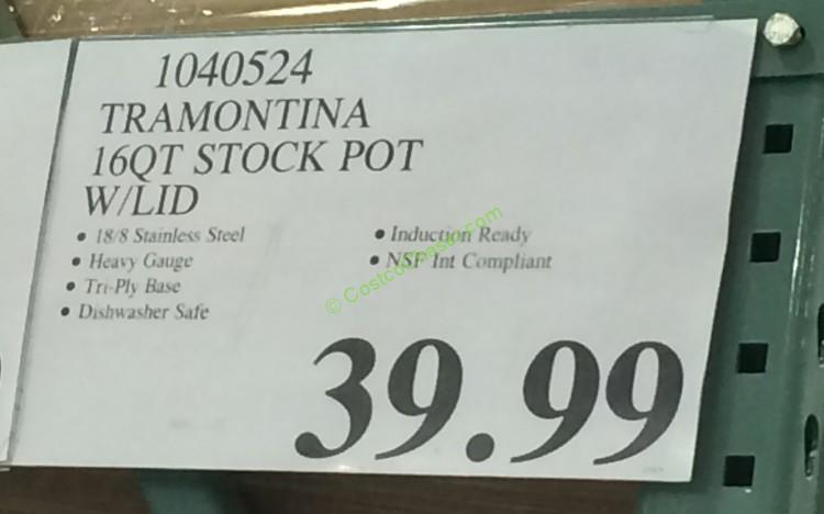 Tramontina ProLine 16QT Stock Pot with Lid – CostcoChaser
