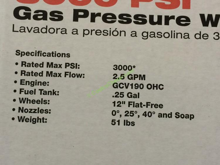 costco147301PowerStroke3000PSIPressureWasherPoweredByHonda