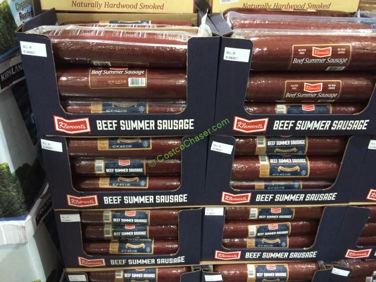 Klement’s Beef Summer Sausage 3 Pounds CostcoChaser
