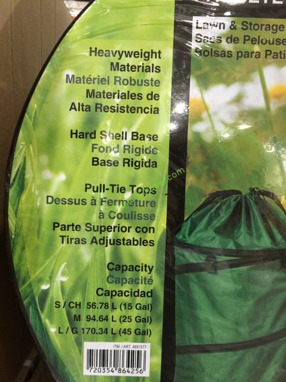 costco4651577StylecraftCollapsibleLawnBagsspec CostcoChaser
