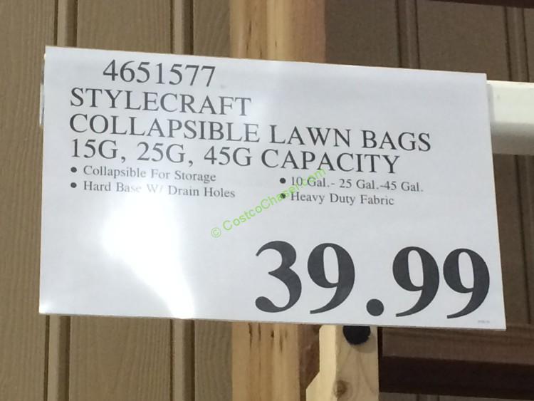 Stylecraft Collapsible Lawn Bags CostcoChaser