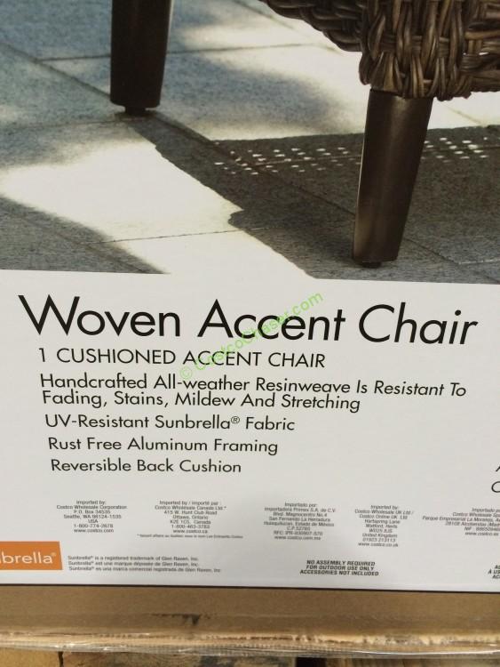 Brown Jordan Woven Accent Chair CostcoChaser