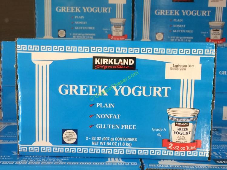 Kirkland Signature Greek Nonfat Yogurt 2/32 Ounce Tubs