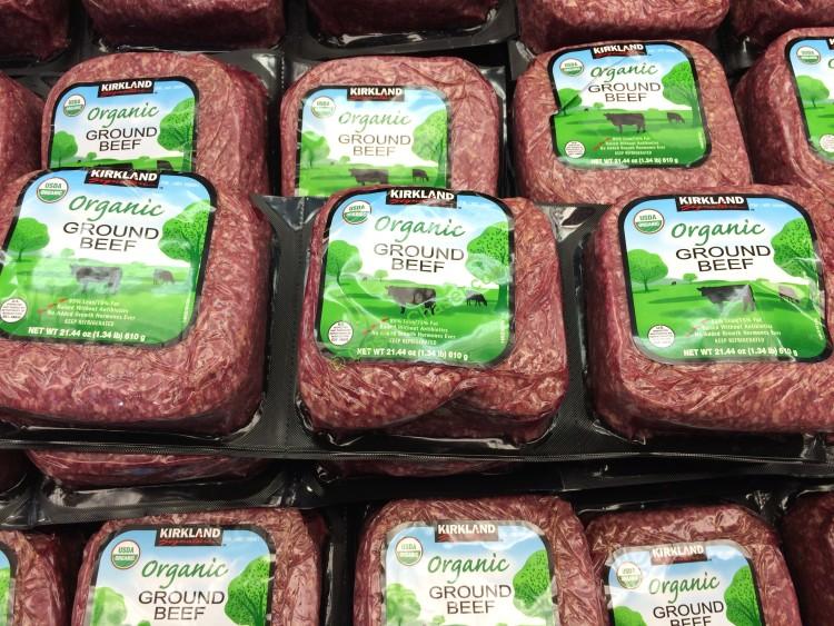 Kirkland Signature Organic Ground Beef 4 Pound Sell Unit