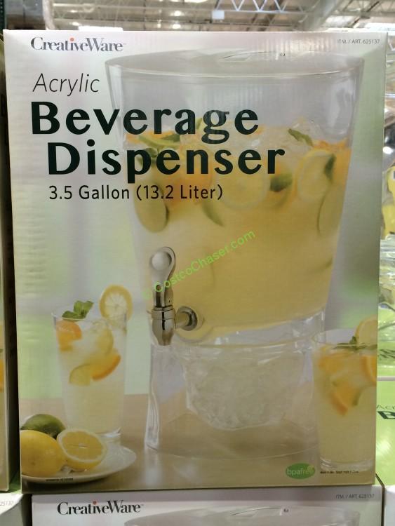Creativeware 3.5 Gallon Acrylic Beverage Dispenser