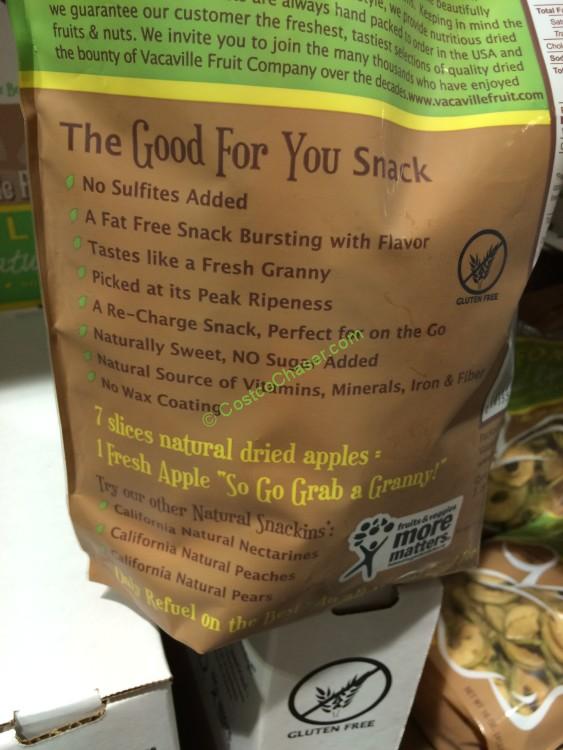 Vacaville Fruit Natural Dried Apples 16 Ounce Bag CostcoChaser