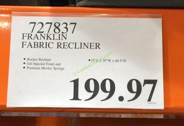 costco-727837-franklin-fabric-recliner-tag
