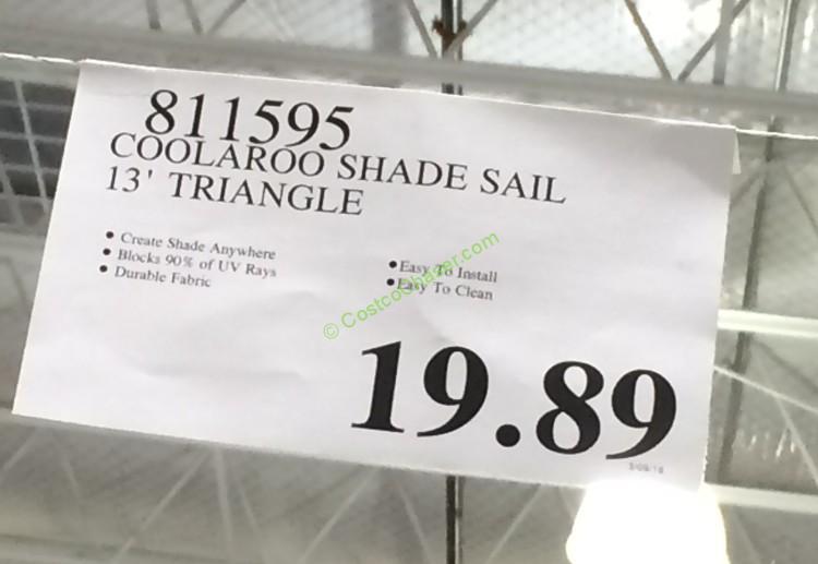 costco811595coolarooshadesail13triangletag CostcoChaser
