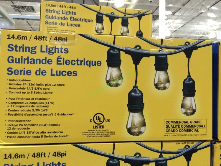 Feit Electric 48 Ft String Lights, Costco Led Outdoor Patio Lights