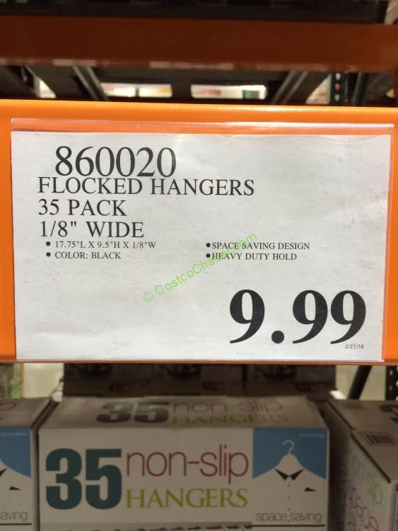 costco860020flockedhangers35packtag CostcoChaser