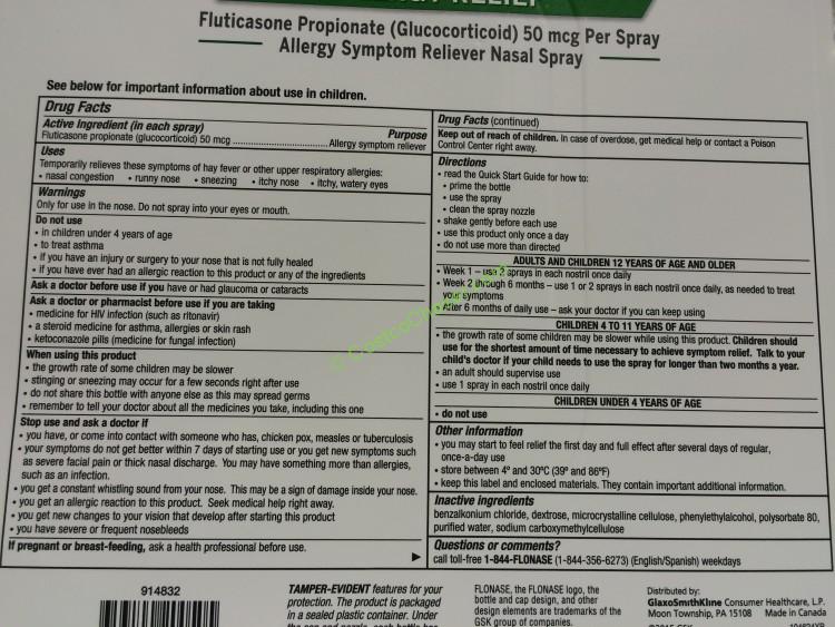 costco914832flonase nasalsprayinf2 CostcoChaser