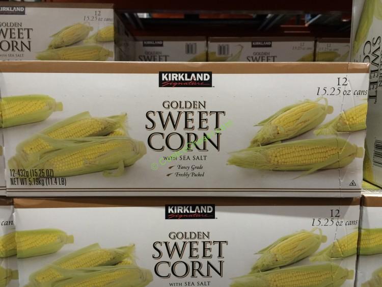 Kirkland Signature Golden Sweet Corn 12/15.25 Ounce Cans CostcoChaser