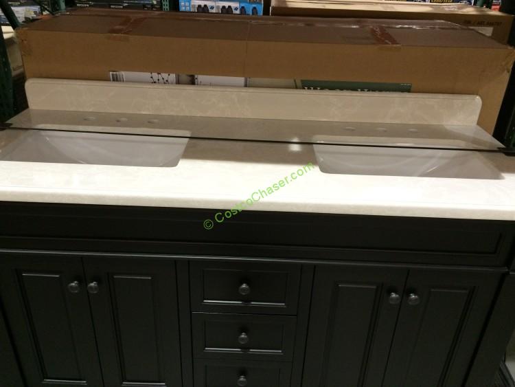 LanZa 60” Double Sink Wood Vanity CostcoChaser