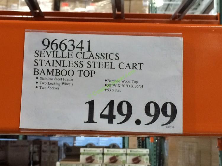 costco-966341-Seville-Classics-Stainless-Steel-Cart-Bamboo-Top-tag