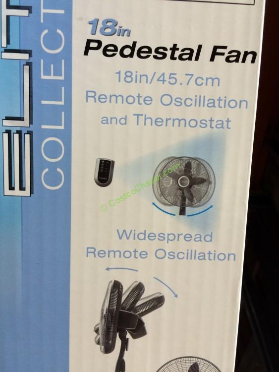 Lasko S18961 18” Elite Collection Pedestal Fan with Remote CostcoChaser