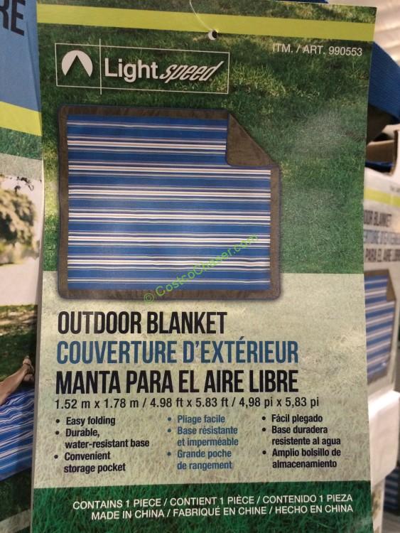 costco990553lightspeedoutdoorblanketspec CostcoChaser
