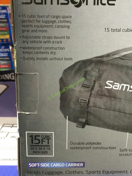 Samsonite Roof Top Carrier Water Proof CostcoChaser