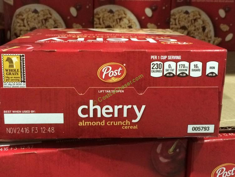 costco1008571postcherryalmondcrunchfact CostcoChaser