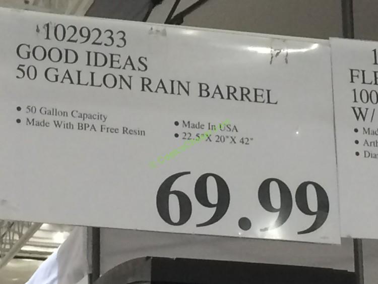 Good Ideas 50 Gallon Rain Barrel CostcoChaser