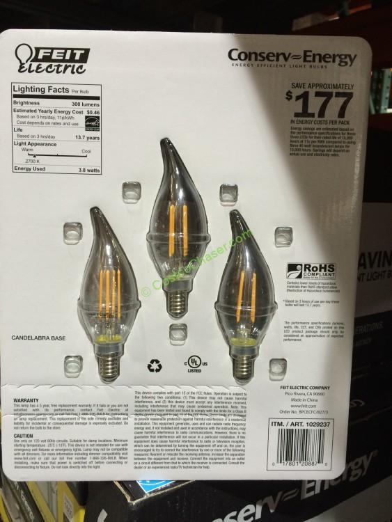 costco1029237ledchandelierbulbsfilamentstyleback CostcoChaser