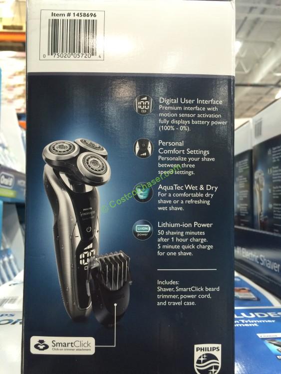 costco1458696philipsnorelcoshaver9800back CostcoChaser