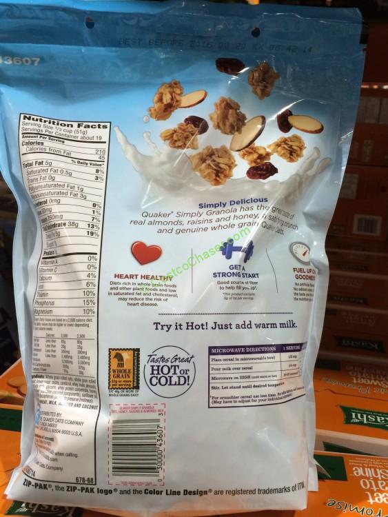 costco43607quakersimplygranolaback CostcoChaser