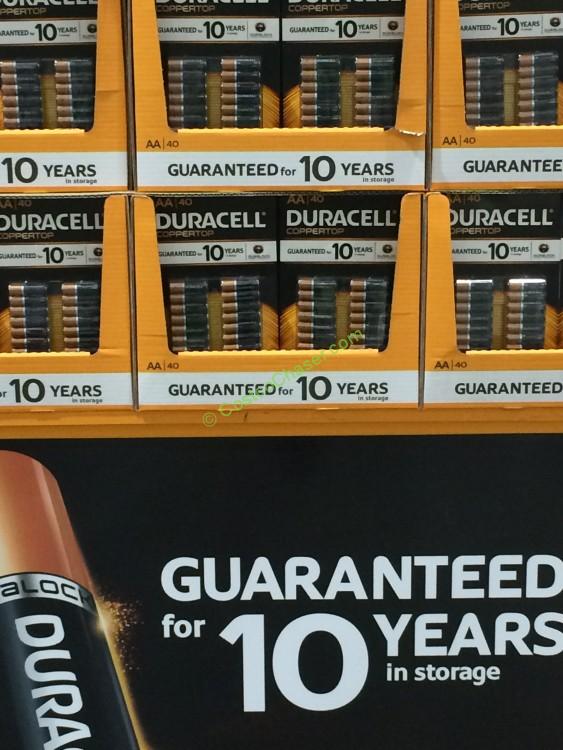 costco516590duracellcoppertopalkalinebatteriesaa40packall