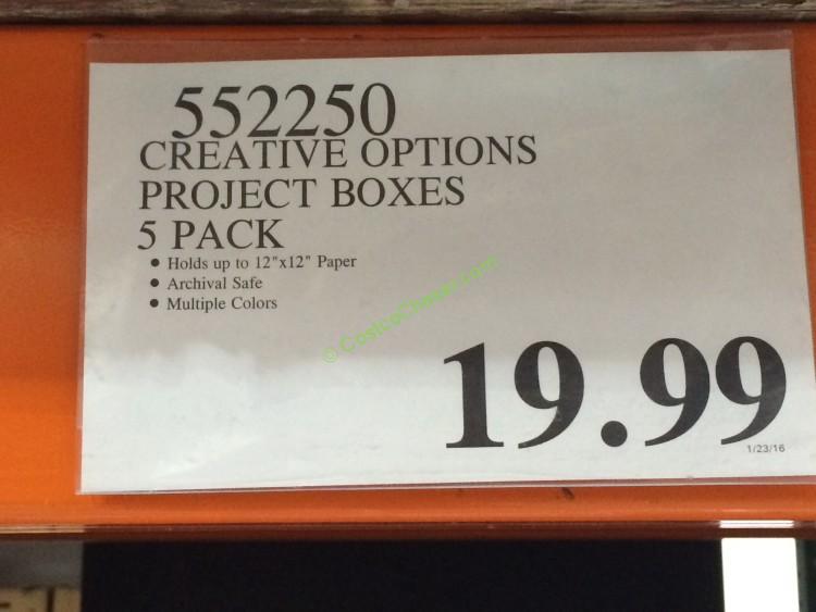 Creative Options Project Boxes 5 Pack CostcoChaser